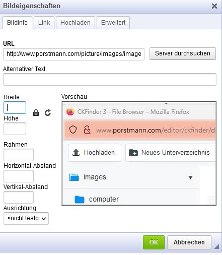 Bildeigenschaften ausfÃ¼llen
