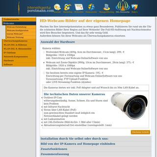 Bild von der IP-Kamera auf Homepage einbinden