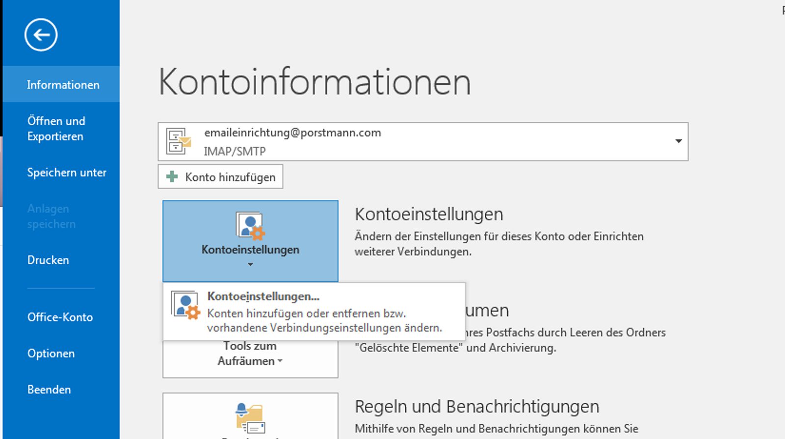 Kontoeinstellungen
