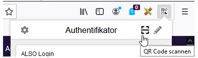 Browsererweiterung Authentifikator