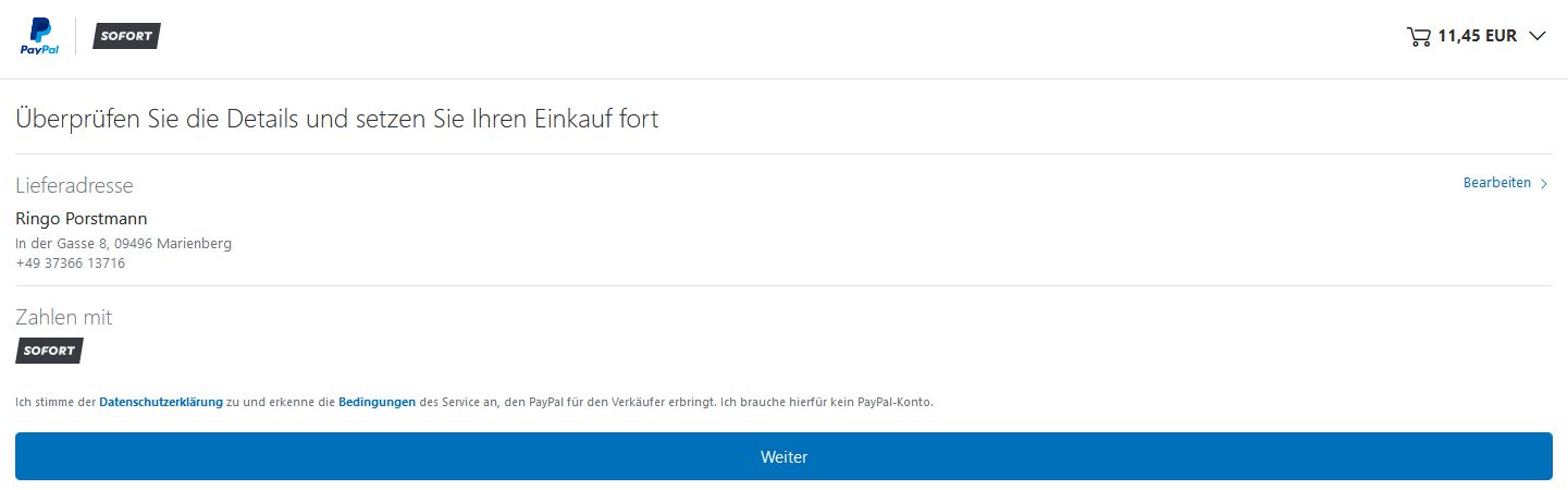 SofortÃ¼berweisung